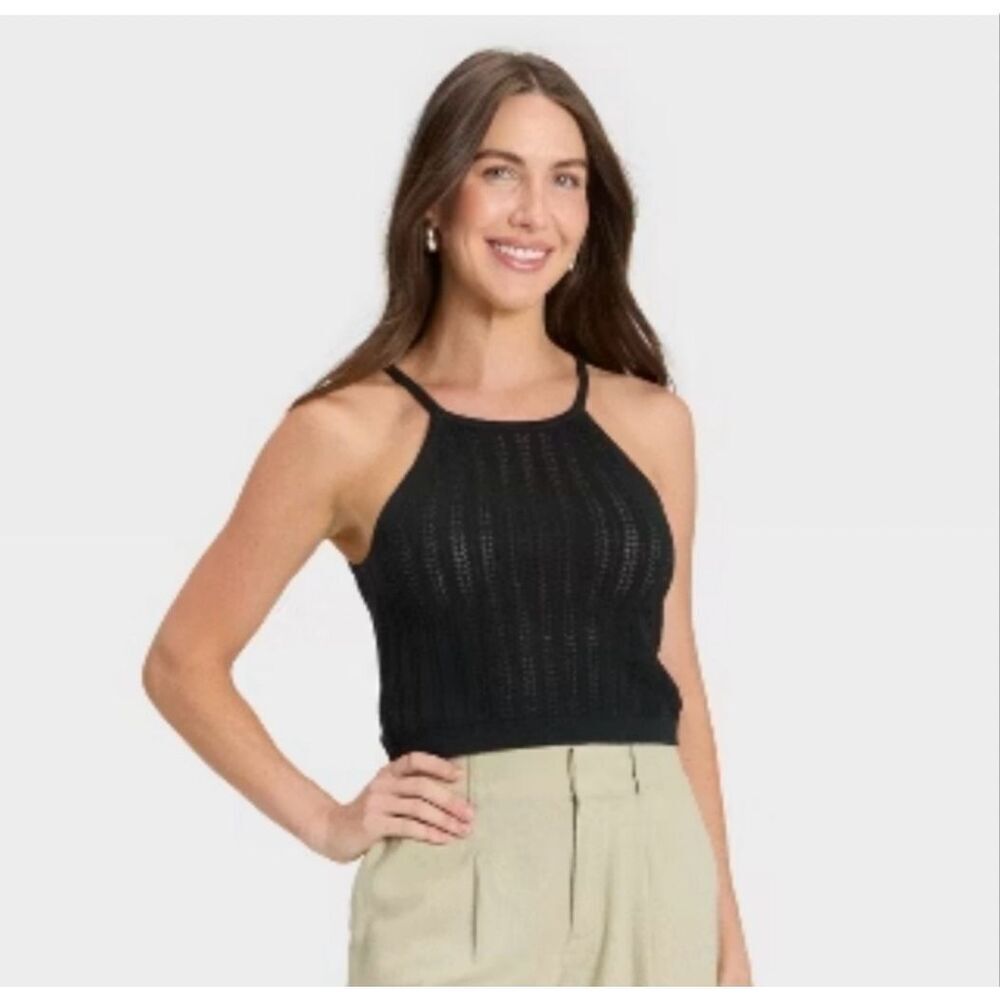 🌸 A New Day Tank Pointelle Pullover Sweater Tank Size XS or Medium New